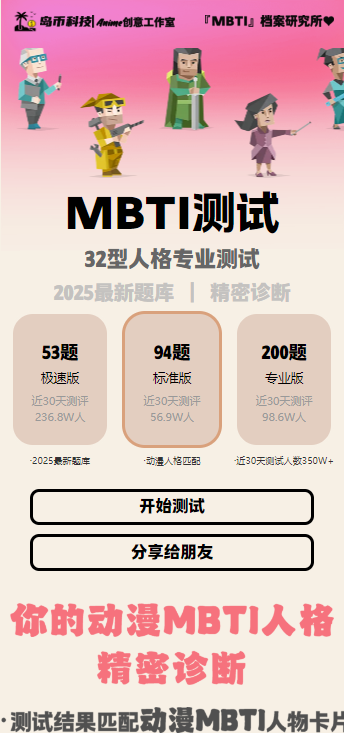 MBTI人格测试